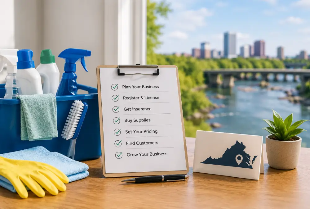 How to Start a Cleaning Business in Virginia: A Practical Guide for New Owners